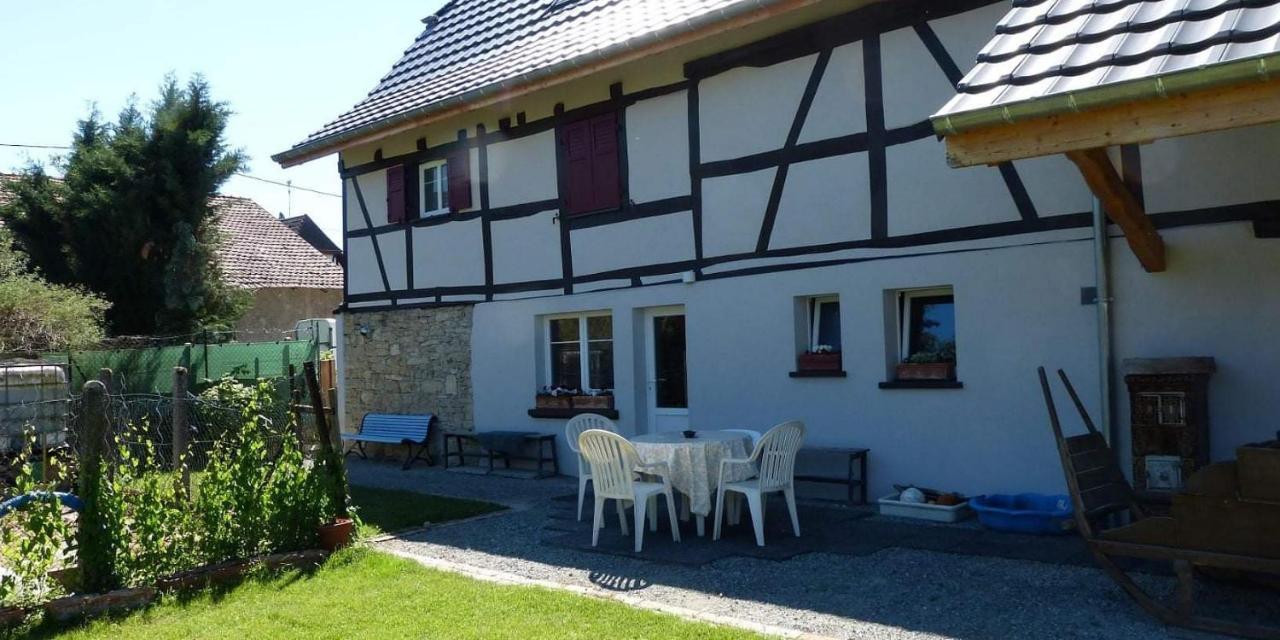 Gite Les Sabots De Paille, Alsace Haut-Rhin Ballesdorf Экстерьер фото